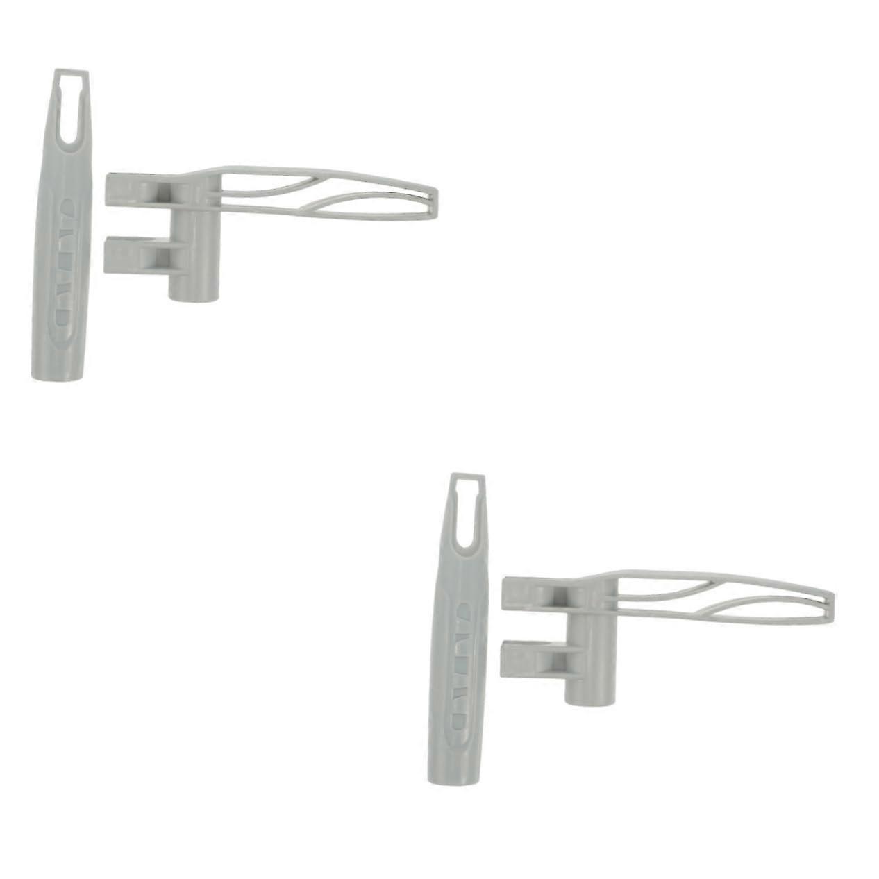 2 Sets Ergonomic NonSlip Broom Handle Replacement and Mop Handle Grip with Plastic End Caps