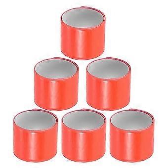 Reflecterende polsbandjes met hoge zichtbaarheid, perfect voor buitenactiviteiten, fietsen, wandelen, veiligheidsaccessoires voor familie en vrienden (6 stuks).
