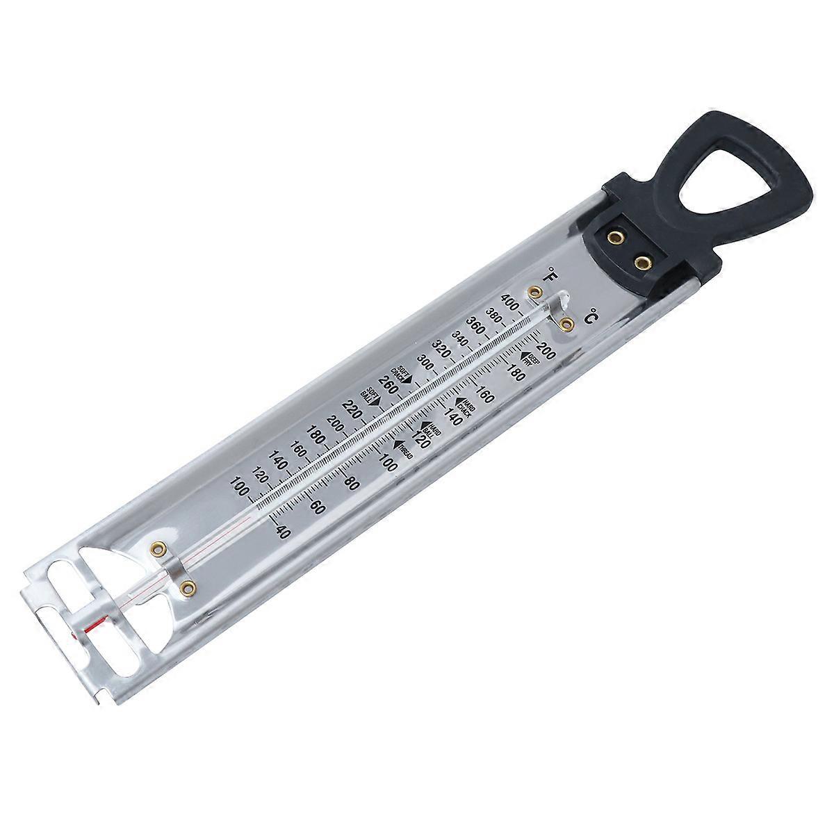 Syrup Thermometer Rectangular Deep Frying Temperature Cooking 5x30cm Multi PVC 2Set