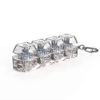 LED Illuminated Keychain, Keycap Tester, Stress Relief Toy, For Adults