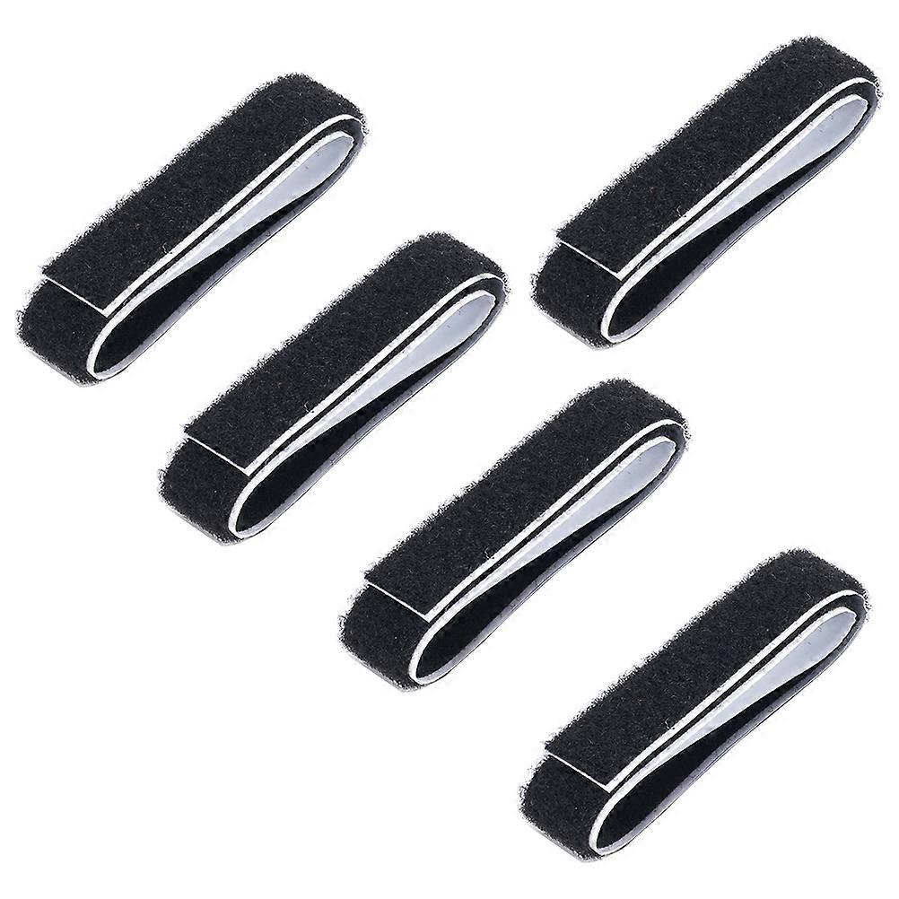 Elastic Toe Separators Black Pedicure Toe Corrector for Separating Use 5Pcs