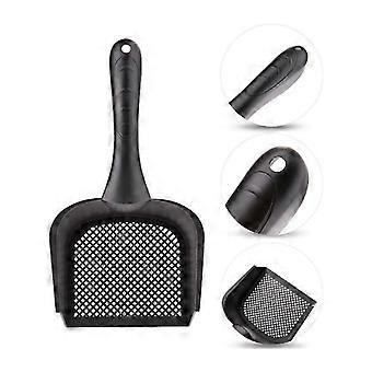 Cat Litter Shovel for Fine Gravel, Ergonomic Plastic Pet Waste Scoop with Filter Design
