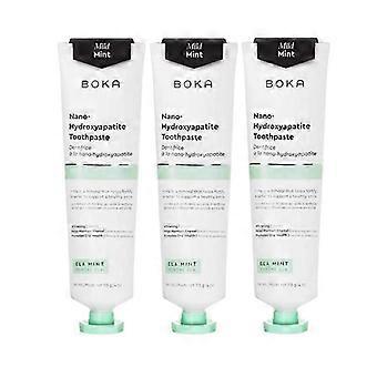 3-fach fluoridfreie Nano-Hydroxyapatit-Zahnpasta für empfindliche Zähne und zur Reparatur des Zahnschmelzes, aufhellende Zahnpasta für Erwachsene und Kinder, dbIAOS