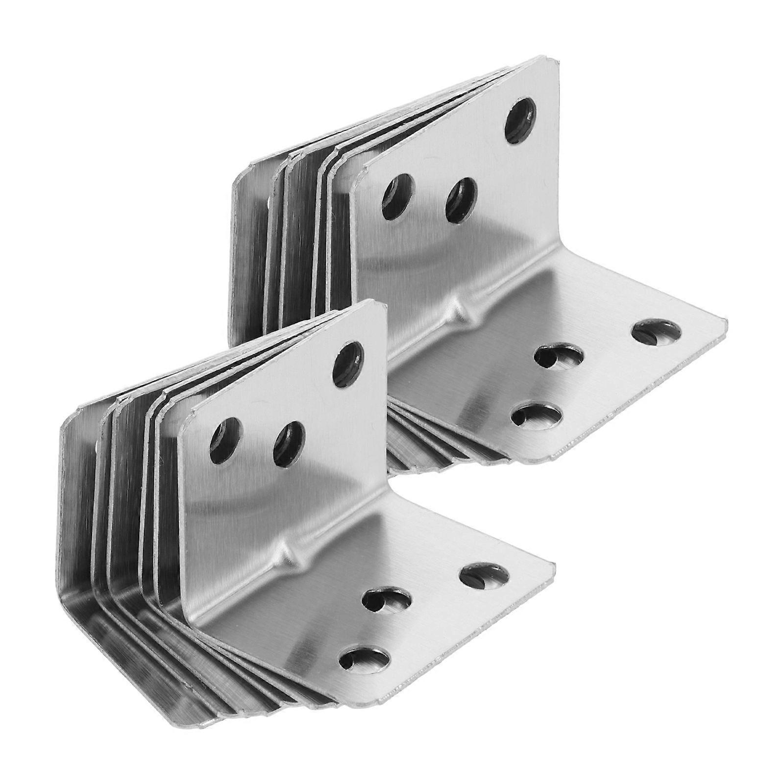 12pcs Table Top Fastener Right Angle Corner Bracket Shelf Bracket Shelf Fixing Bracket