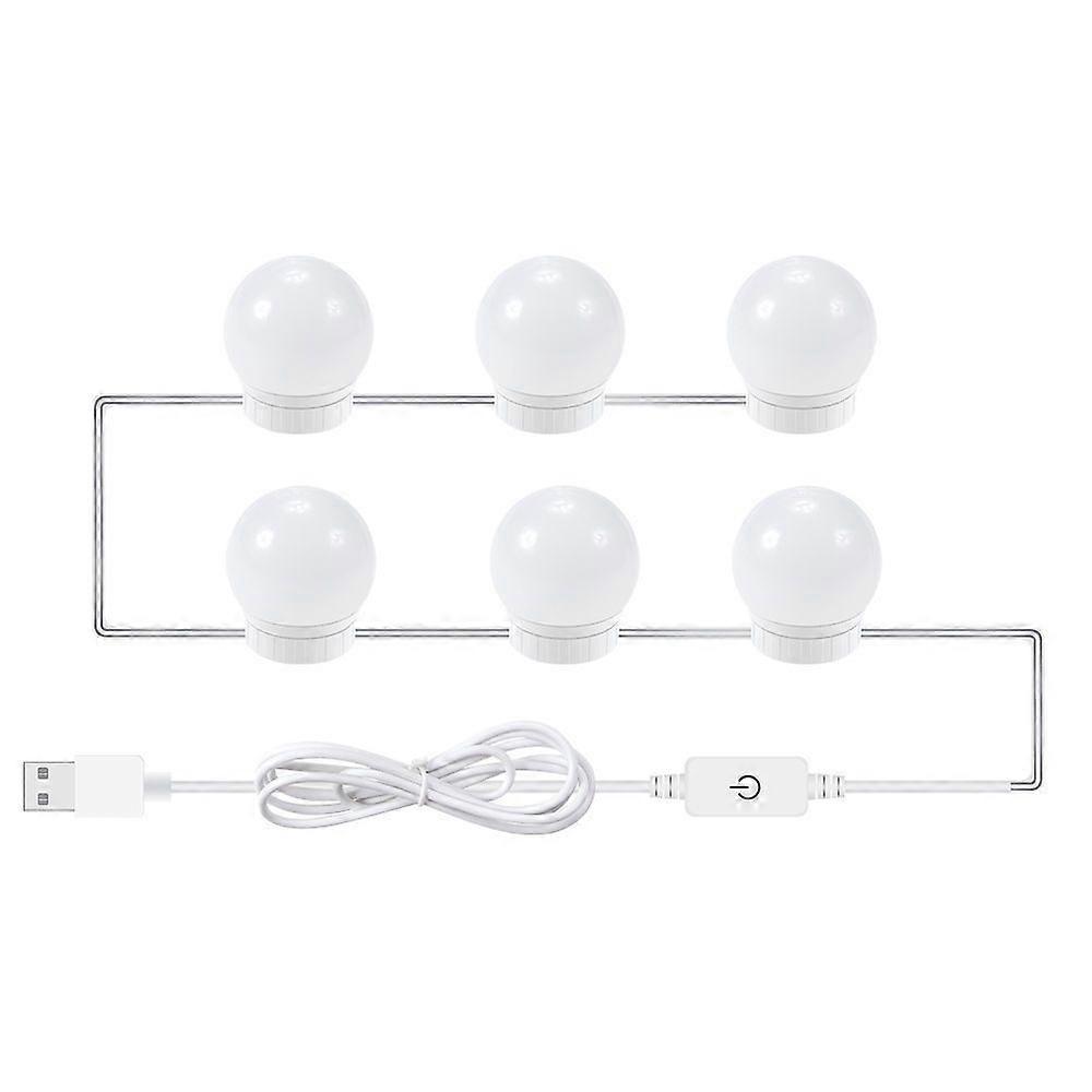3 Color Temperature Mirror Front Lamp, Power source: 6 LEDs