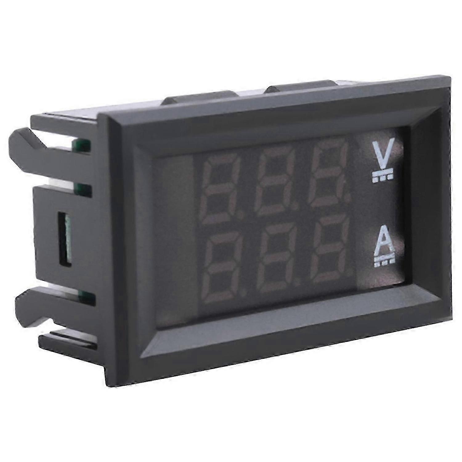 2Pcs Ammeter DC 100V 10A Amp Voltage Current Meter Tester