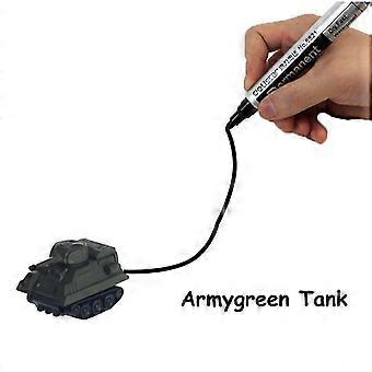 Inductive Line Following Tank Car, Optical Sensor Magical Track Toy for Children, 4 AG13 Button Cell Powered, Includes Pen Instruction Paper