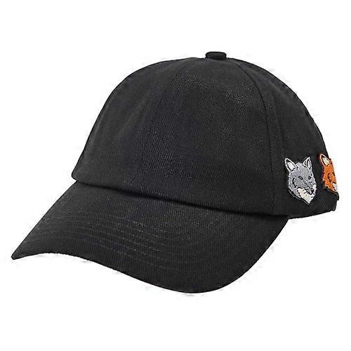 Maison Kitsuné Mens Double Fox Head Baseball Cap