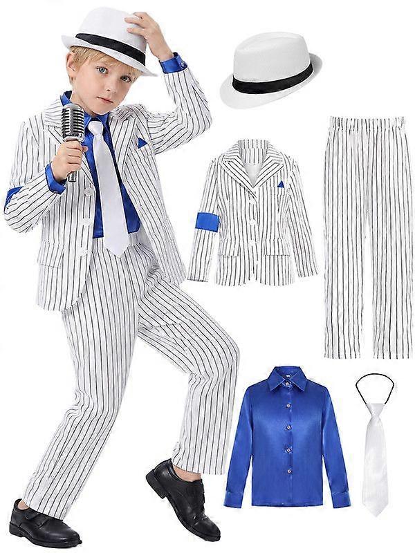 Michael Jackson gestreept pak set Jackson danskostuum