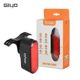 Giyo Bicycle Brake Sensing Taillight 6 Lighting Modes Smart Rear Lights Ip66 Waterproof 800mah Type-c  Bike Lights  Cycling