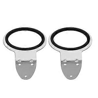 Support de sèche-cheveux mural en acier inoxydable 2pcs Support de sèche-cheveux mural pour salle de bain, salon et support de montage mural pour sèche-cheveux à domicile