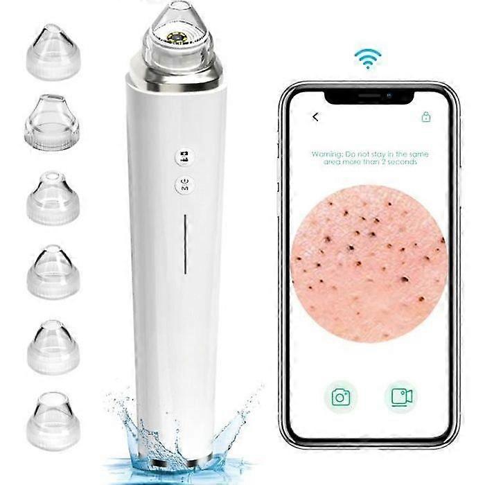 SPECOOL Blackhead Vacuum Cleaner with Button Camera and 6 Suction Heads