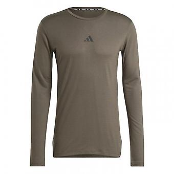 Adidas Mens Aeroready Slim Long-Sleeved T-Shirt