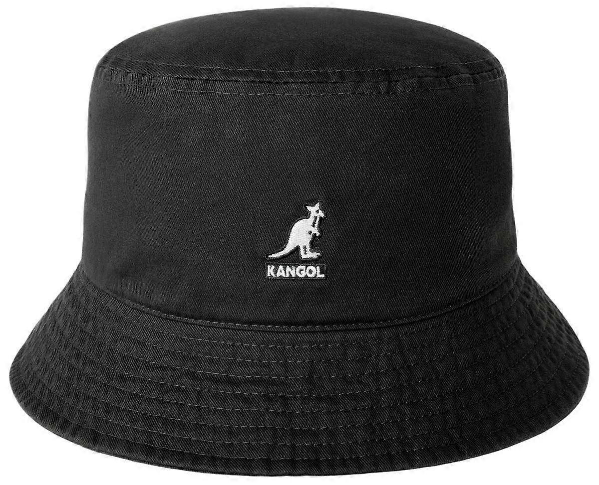 Kangol Washed Bucket Hat - Black