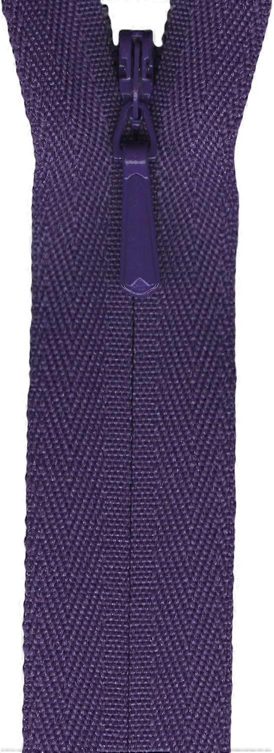 Unique Invisible Zipper 9"-Purple
