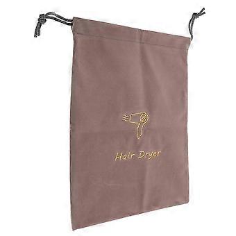 Travel Hair Dryer Storage Bag Soft Velvet Drawstring Pouch Multifunctional Organizer for Hairdryer Jewelry Home Travel Use Protective Luxurious