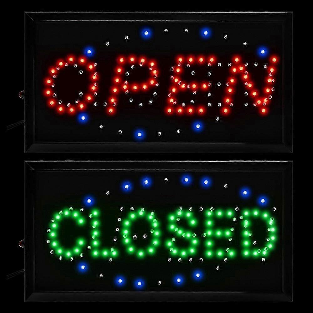 LED Açık Tabelası, Anahtar ve Zincirli, Mağaza, Kafe, Bar için 2'si 1 Arada Açık/Kapalı Gösterge