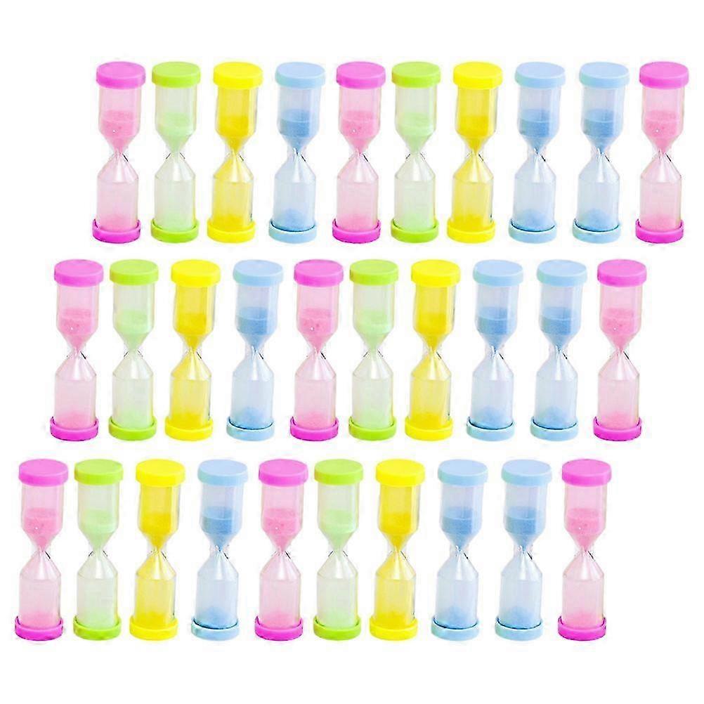 30Pcs Multi-function Hourglass Decor Delicate Sand Timer Household Hourglass Present Accessory