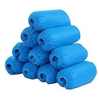Disposable Shoe Covers 50 Pack Waterproof Non Slip Nonwoven Elastic Fit Dustproof Floor Protection One Size