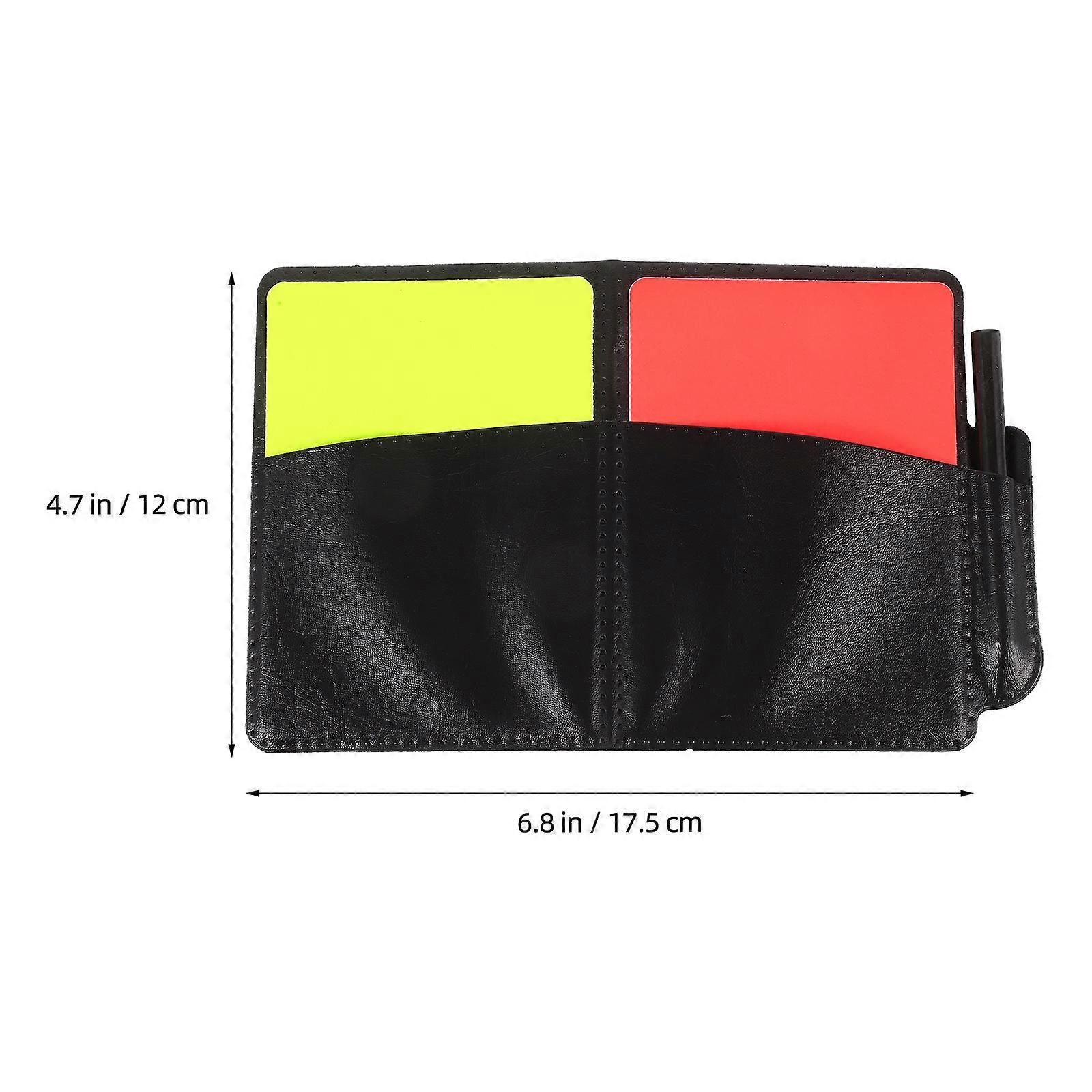 Soccer Red Card Referee Kit for Referee Use 2Sets Standard Match Supply