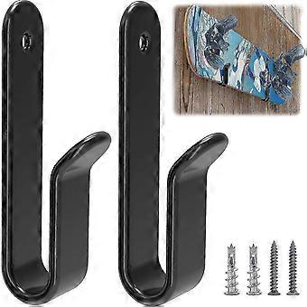 2pcs Horizontal Snowboard Wall Mount Clips, Snowboard Storage Skateboard Wall Mount Display Rack, Snowboard Display Wall Mount 10*2CM-zscy