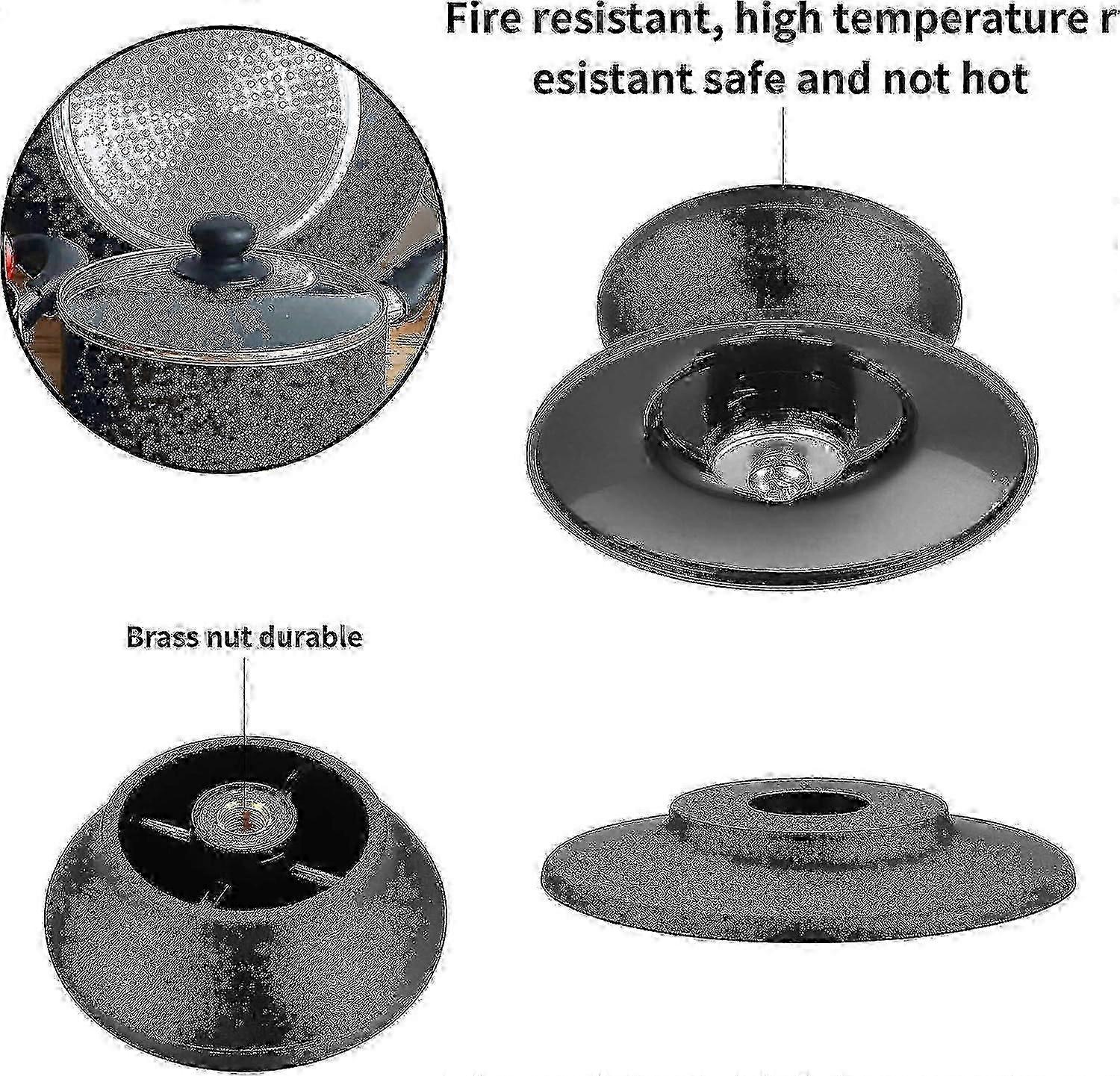 4 Pcs Pot Lid Knob, Universal Replacement Pan Lid Cover Knobs, Kitchen Cookware Knob Handle