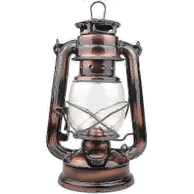 LED Retro Camping Lantern Battery Powered Dimmable 24.5cm