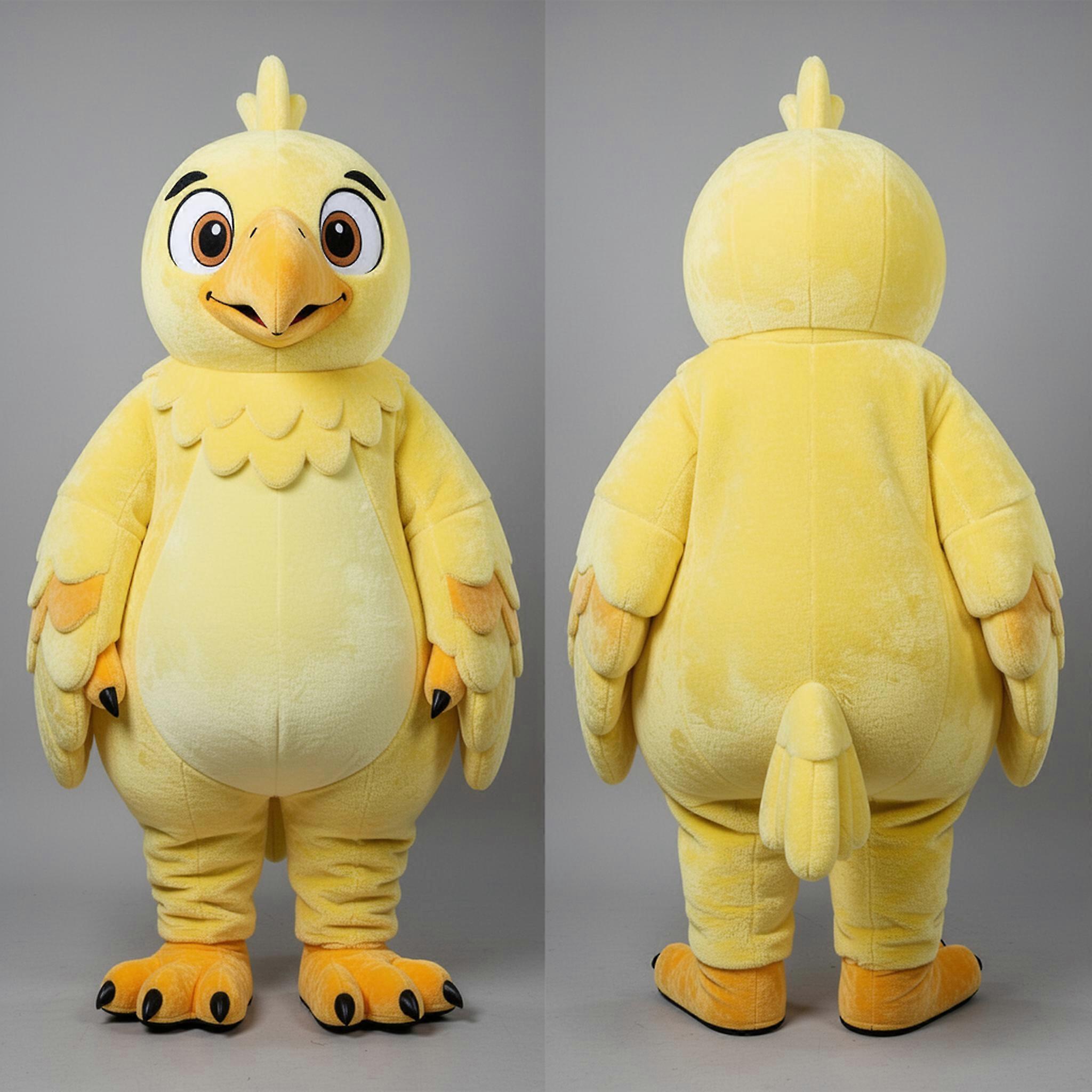 MASTICOT Lemon Yellow Broad Winged Haasts Eagle Mascot