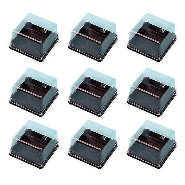 50 Pcs 80g Cake Boxes Plastic Square Moon Cake Tray Boxes Food Gift Packaging Boxes