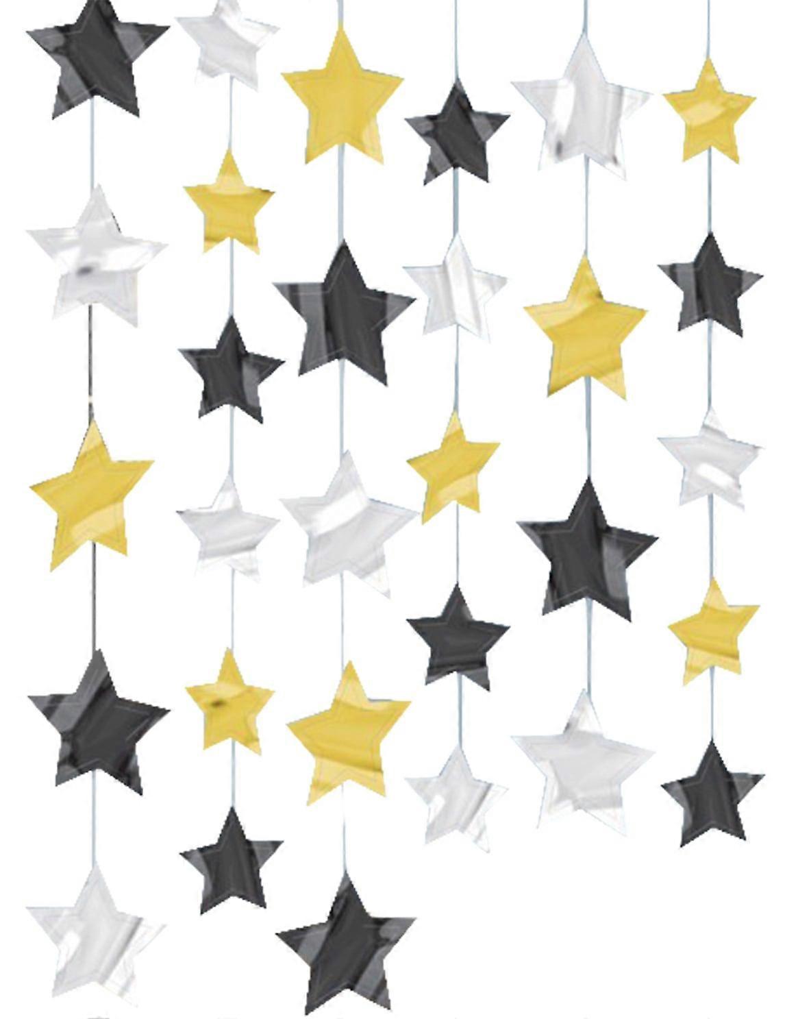 6 Star Hanging Decorations