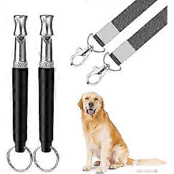 2 stk hundefløjte hundefløjte for at stoppe med at gø ultralydløs hund med snor