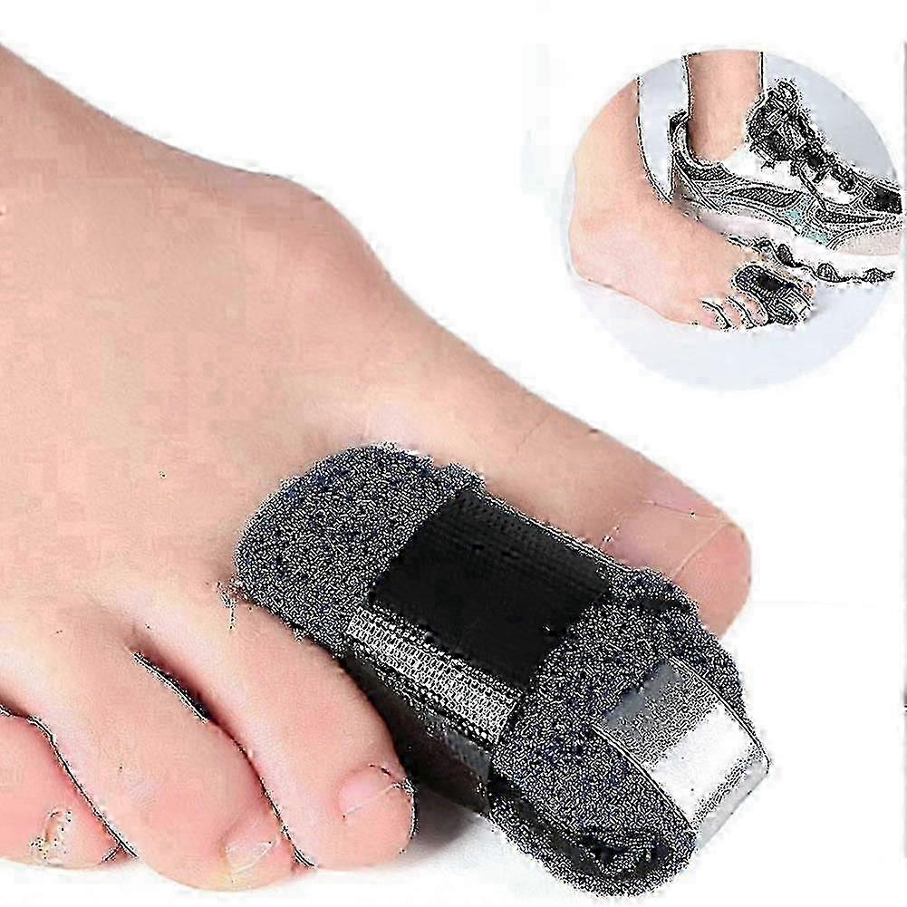 Toe Splint compatible with Hammertoe, Bent & Crooked Toe Alignment Support - Blue Left