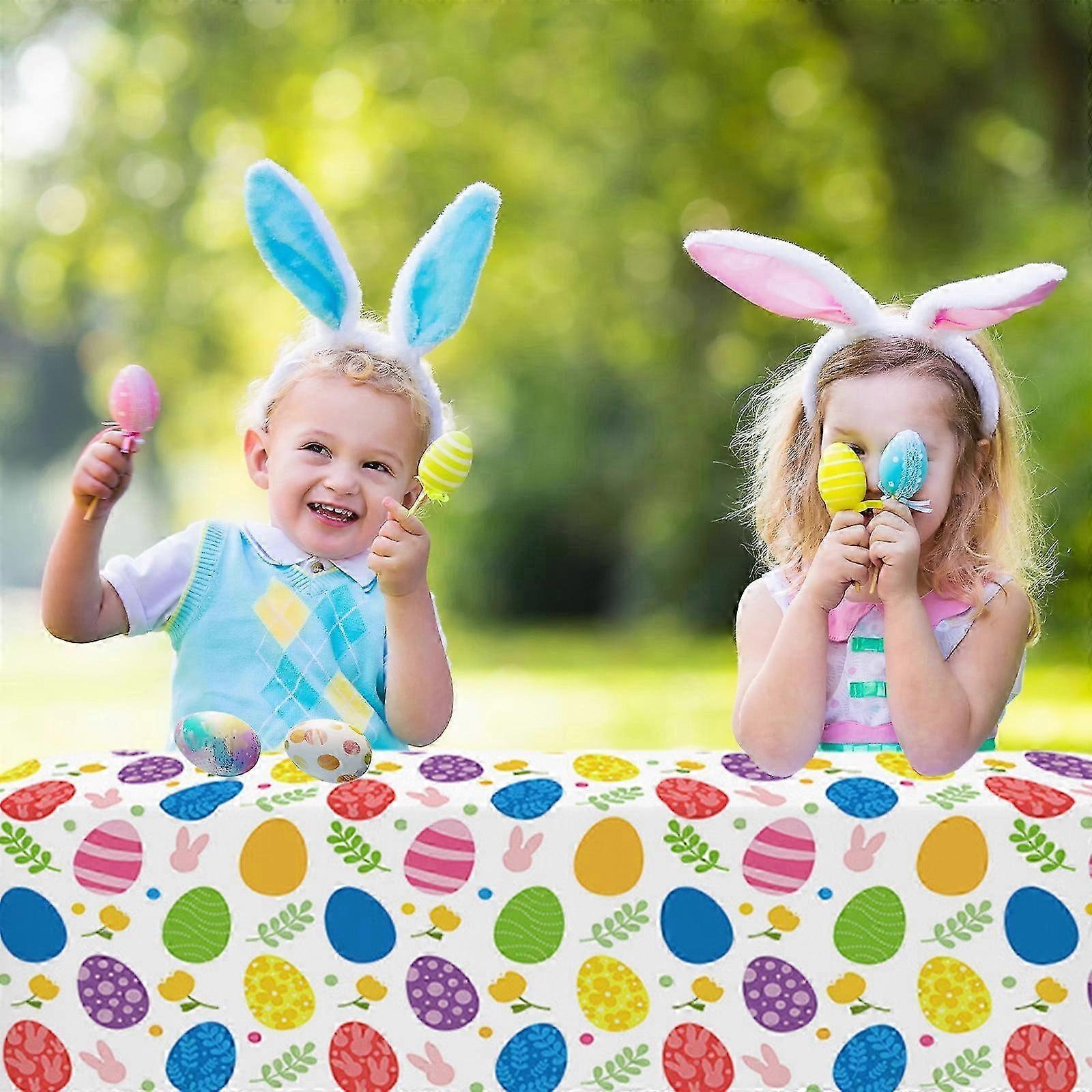 Easter Floral Bunny Tablecloth
