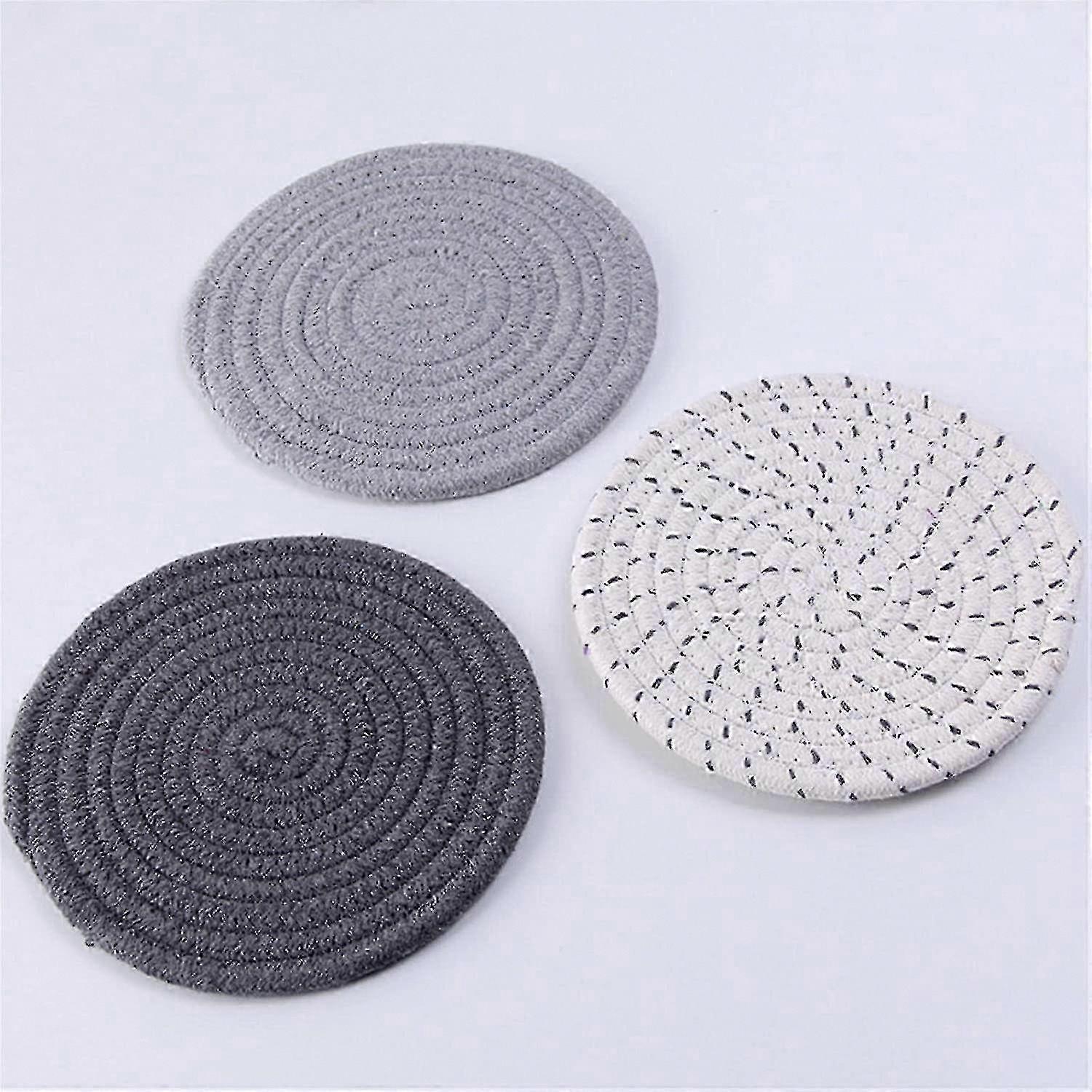 3pc Natural Cotton Rope Mat