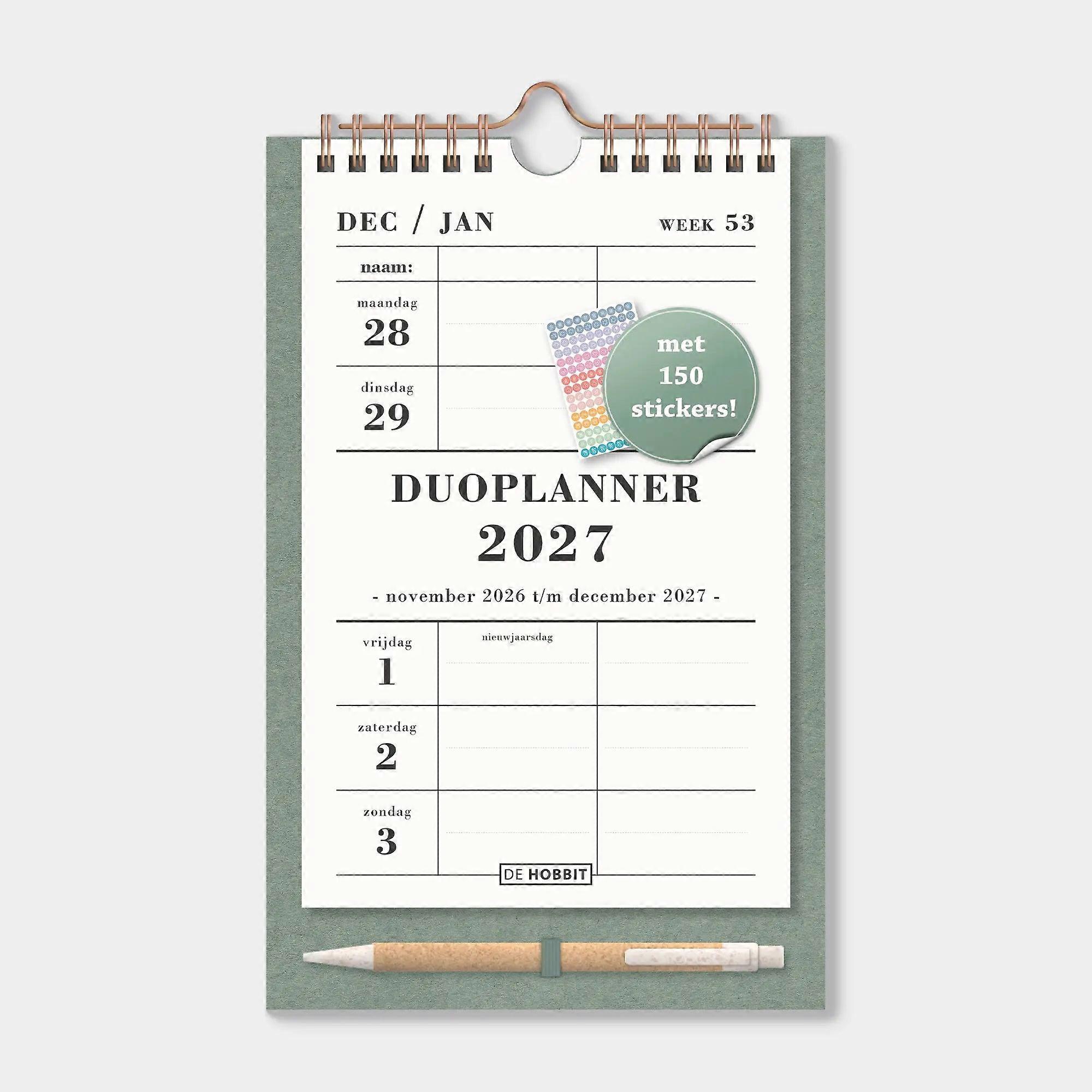 A5 Duoplanner 2027 Green