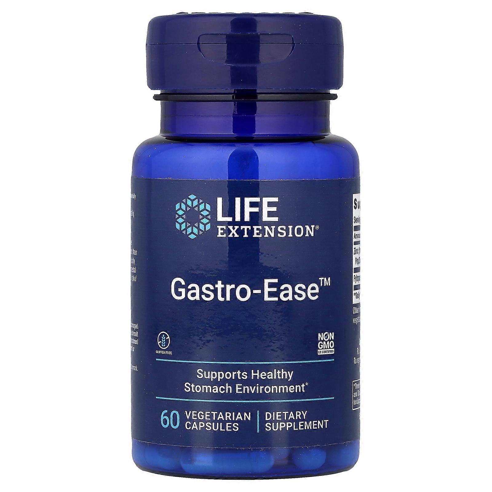 Life Extension, Gastro-Ease, 60 Vegetarian Capsules