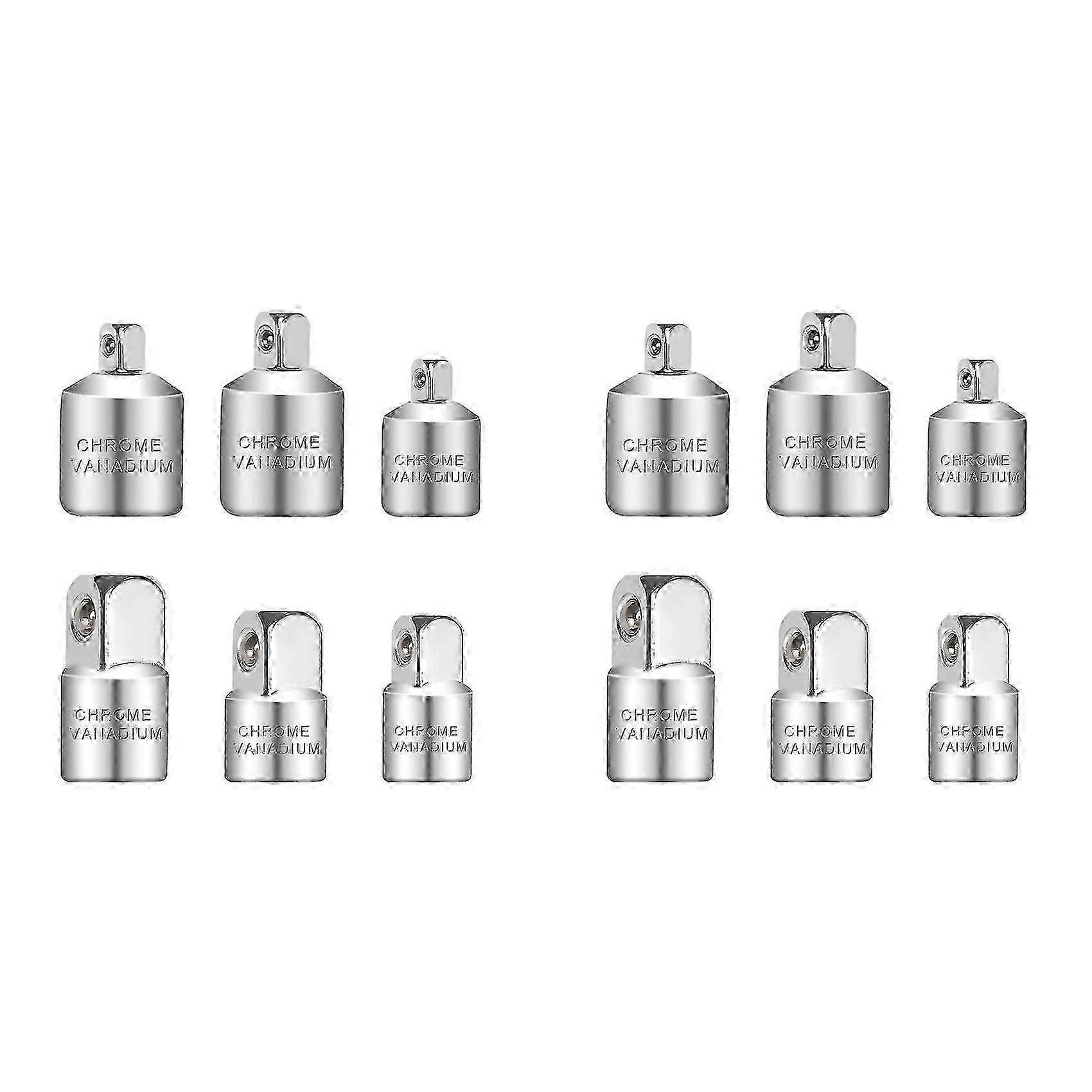 Socket Adapter, 12-Piece Adapter Set, Socket Adapter Set, Adapter Set compatible with Ratchets,Socket Wrenches, Nut Ratchets