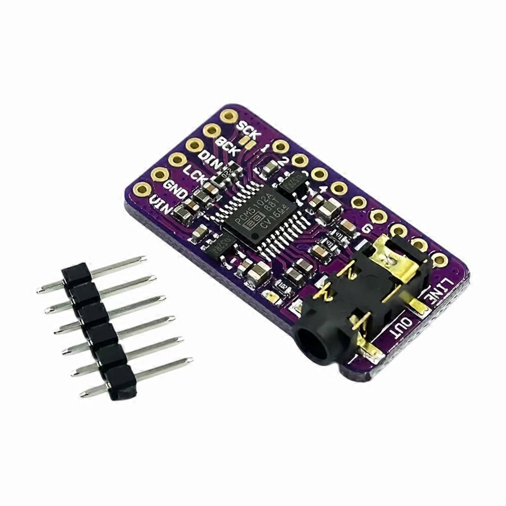 GY-PCM5102 I2S IIS DAC Decoder Board Lossless Digital Audio Module for Microcontroller Raspberry P