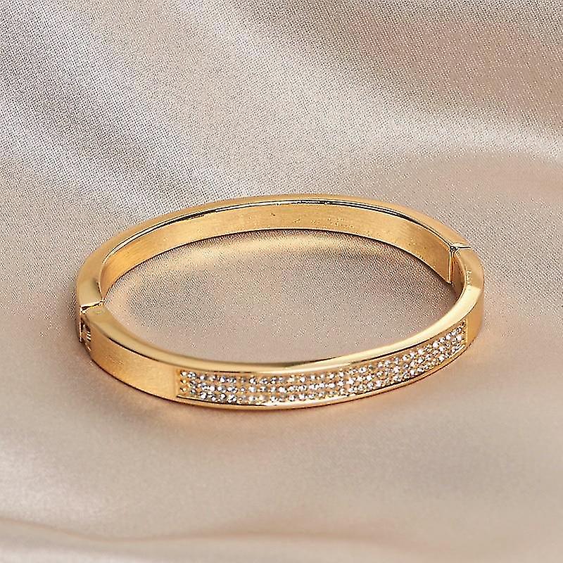 Elegant Classic Crystal Cuff Bangles Bracelets