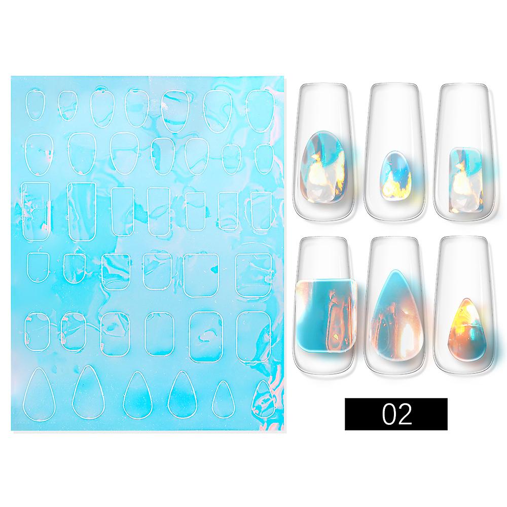 Ice Cube Nail Sticker Eco-friendly And Healthy