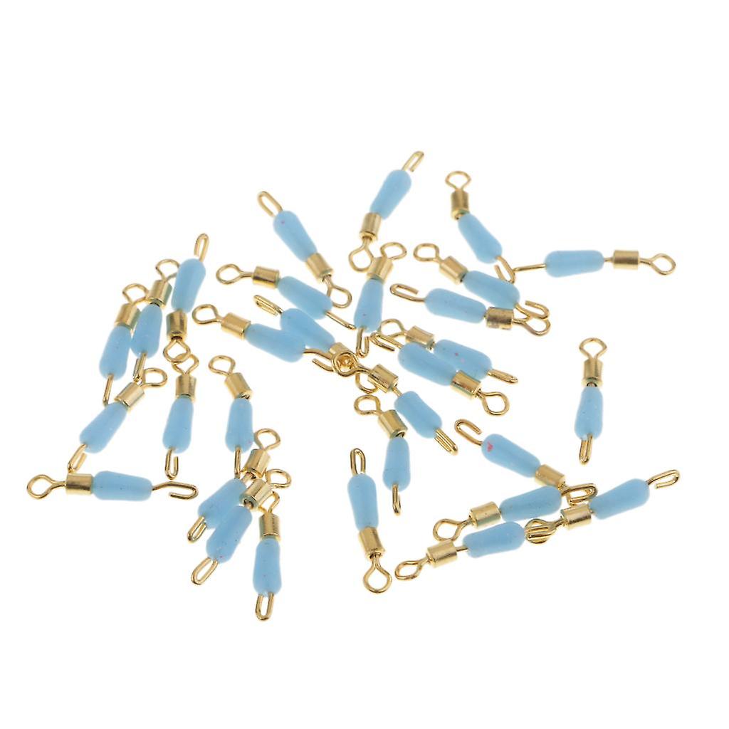 30pcs Quick Change Fishing Swivels Clips Pins Fast Link Line Connector 15mm