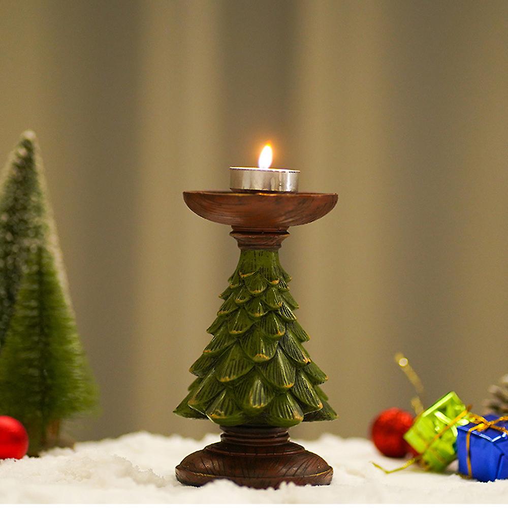Christmas Tree Shape Candlestick Lightweight Easy To Use Ornament