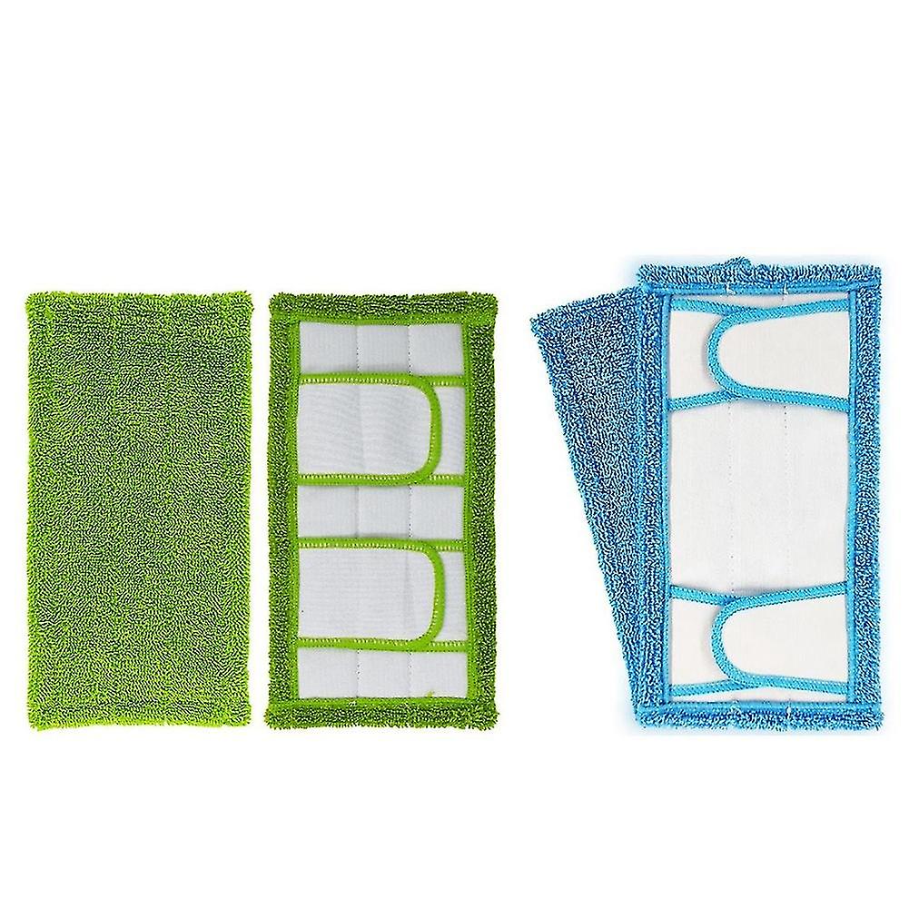 4pcs Wet/dry Flat Mop Cloth Microfibre Floor Mop Pads Replacement Machine Washable Easy To Replace