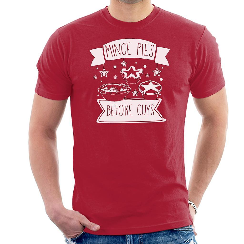 Vánoční koláče před klukama muži ' s trička