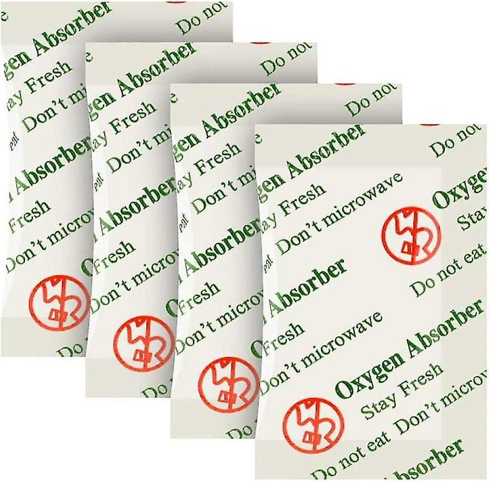 200cc (100-pack) πακέτα απορροφητών οξυγόνου βαθμού τροφίμων για την αποθήκευση τροφίμων, πακέτα αποθήκευσης απορροφητών οξυγόνου με δείκτη οξυγόνου στην κενή τσάντα και 3 φορές