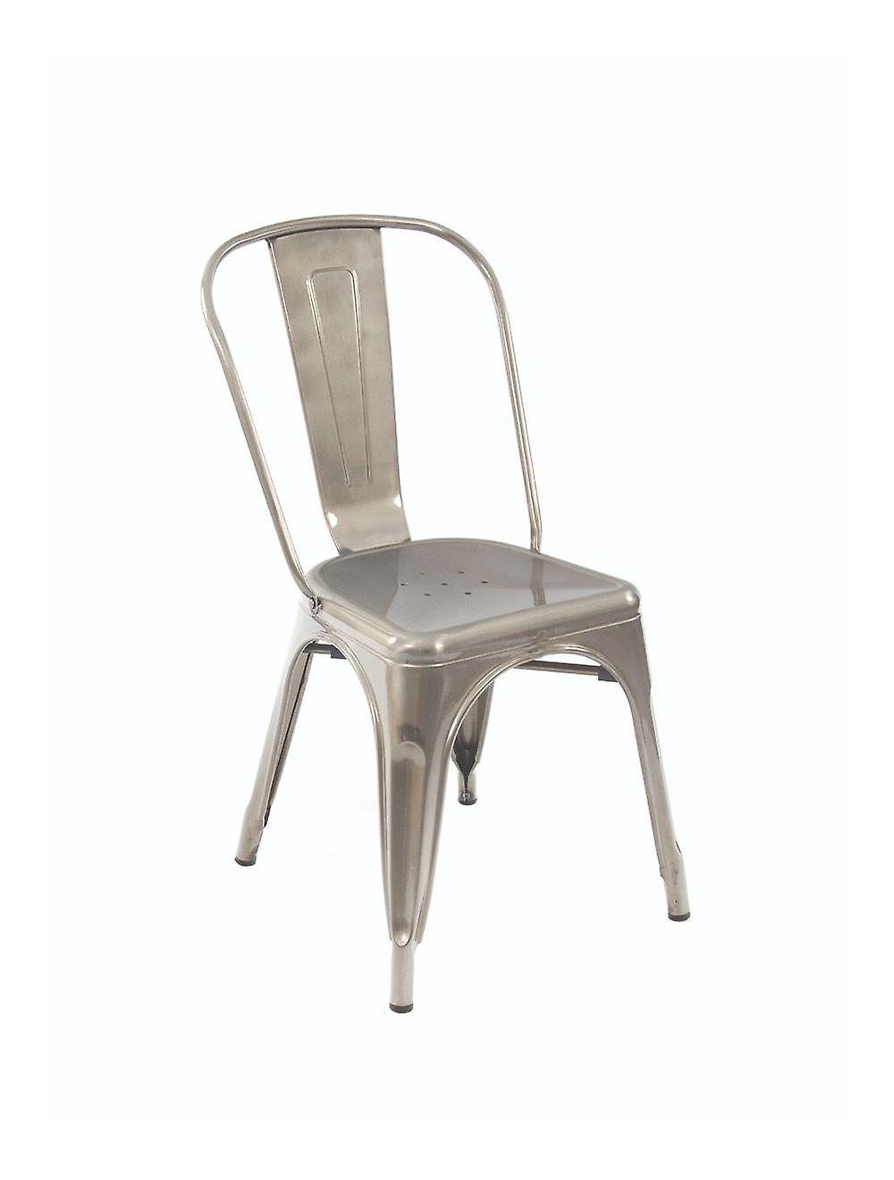 Lyone Side Chair Gunmetal