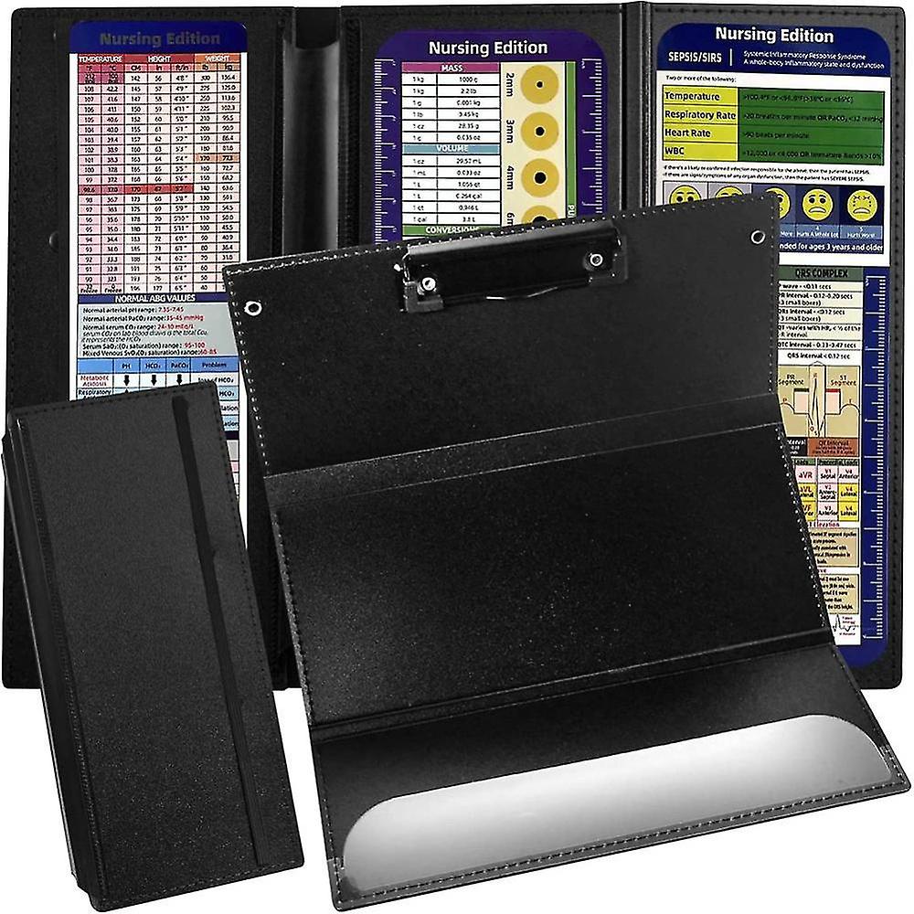 2pack Nursing Clipboard Foldable, Nurse Foldable Board With 3 Layers,for Doctors & Students Essentials Clipboards A