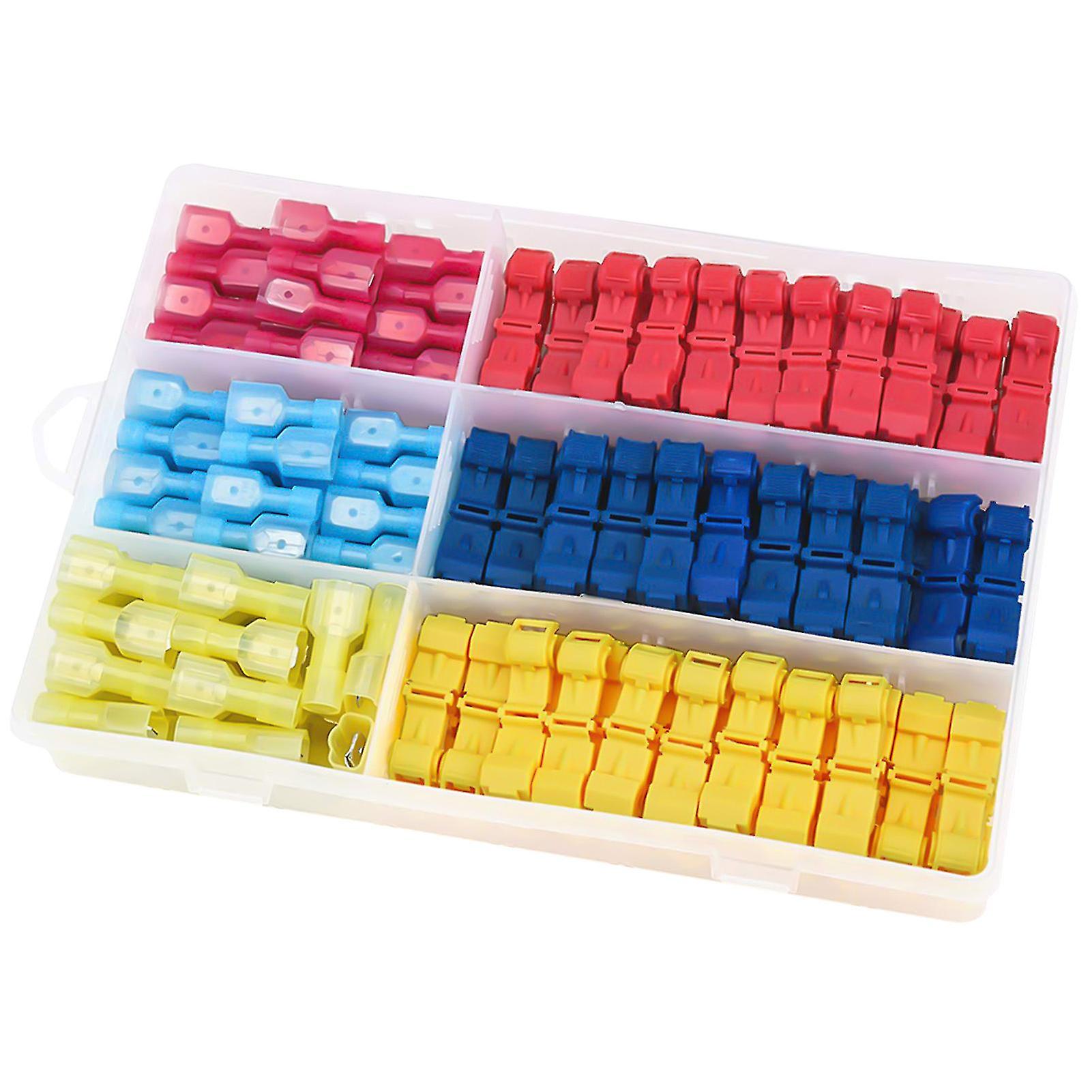 240pcs T-tap Wire Connector Easy Connection Reliable Dedicated Quick Splice Connector Set For Automobile