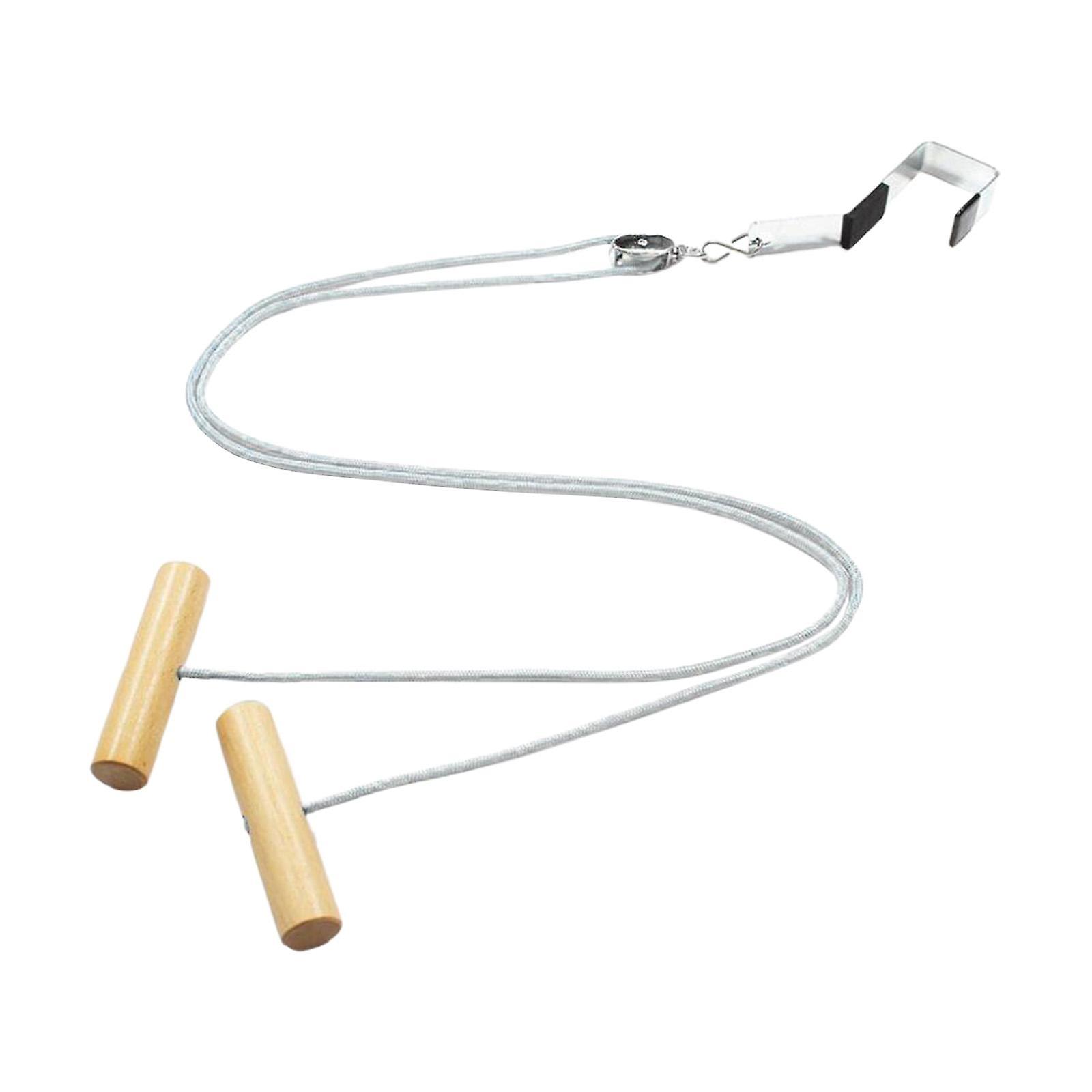 2M גלגלת כתף נשים גברים אימון נירוסטה סוגר דלת מצורף לבן