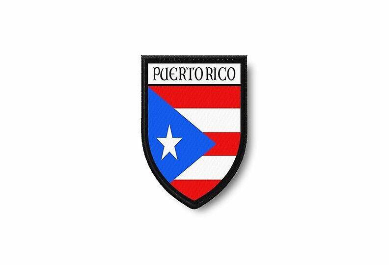 Patch Ecusson Termocollant Bord Brode Flag Prints Puerto Rico